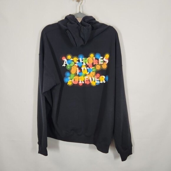 Assholes Live Forever‎ Holiday Lights Logo Hoodie Size XL - Picture 3 of 5
